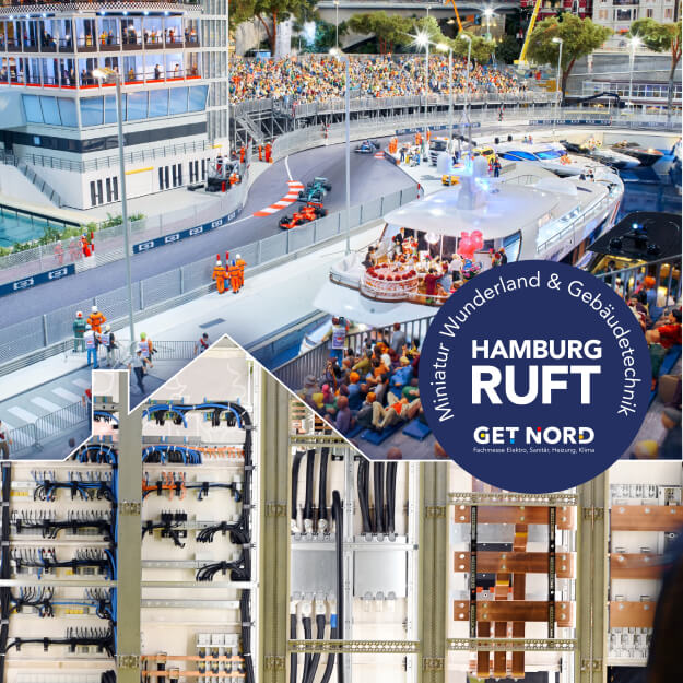 Kampagnenmotiv GET NORD: Hamburg-Highlight trifft Messethema