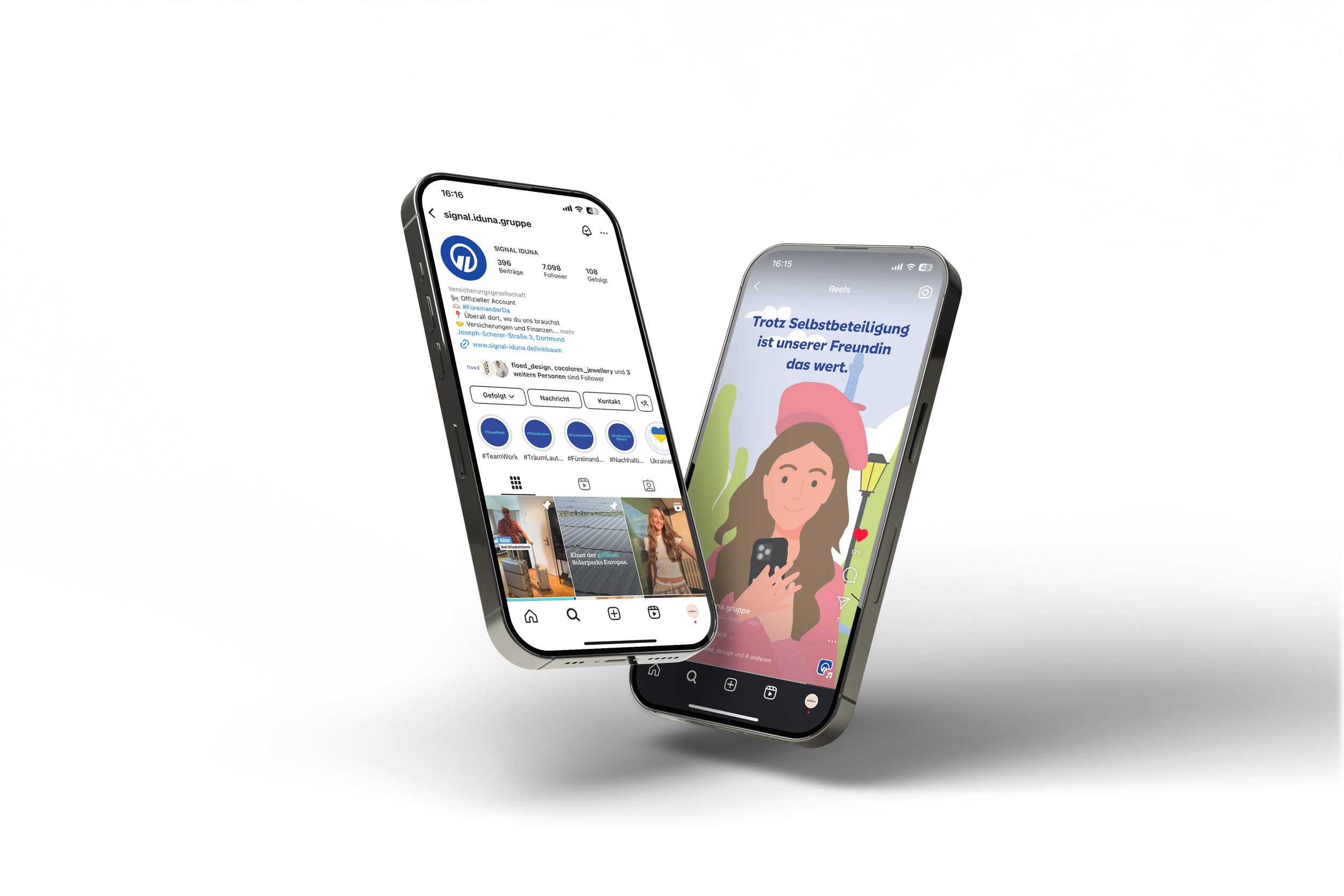 Illustrierte Erklärvideos für SIGNAL IDUNA auf dem Smartphone