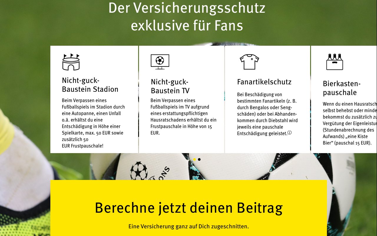 Versicherung09 – Versicherungsschutz und Benefits für Fans